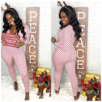 Holiday Candy Cane Onesie